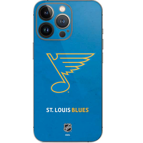 NHL St. Louis Blues Distressed iPhone 14 Pro Skin